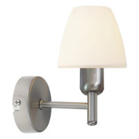 WALL LAMP 1LT E14 MINI DOME  SATIN CHROME EL6018