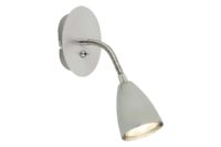 SPOT WALL 1LT GU10 SHORT FLEXIARM SATIN CHROME EL8630