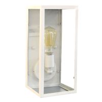 WALL FITTING 1LT E27 RECTANGULAR MATT WHITE - EBD0119/25