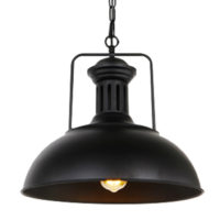 PENDANT FITTING 1LT E27 VICTORIAN AGED BLACK EBD0185/04