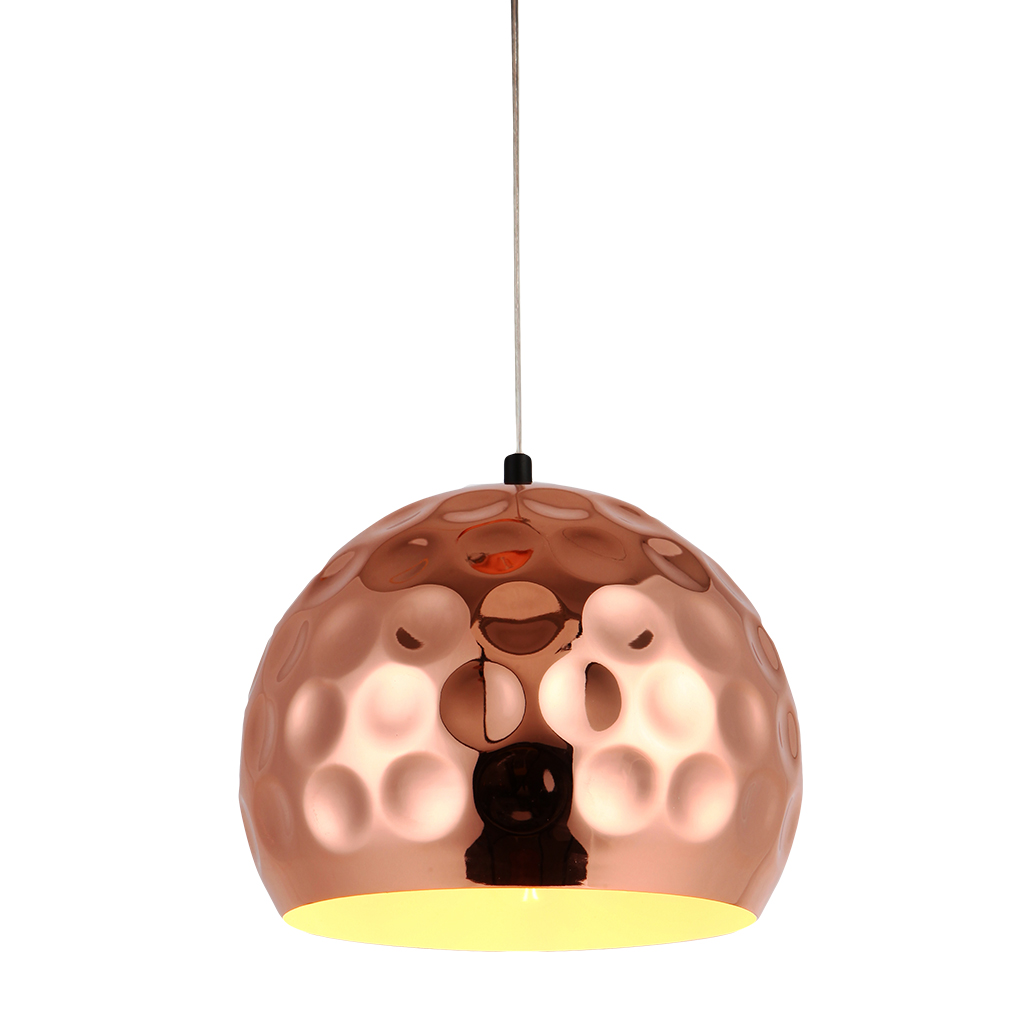 PENDANT FITTING 1LT E27 MEDIUM BALL COPPER EBD0306