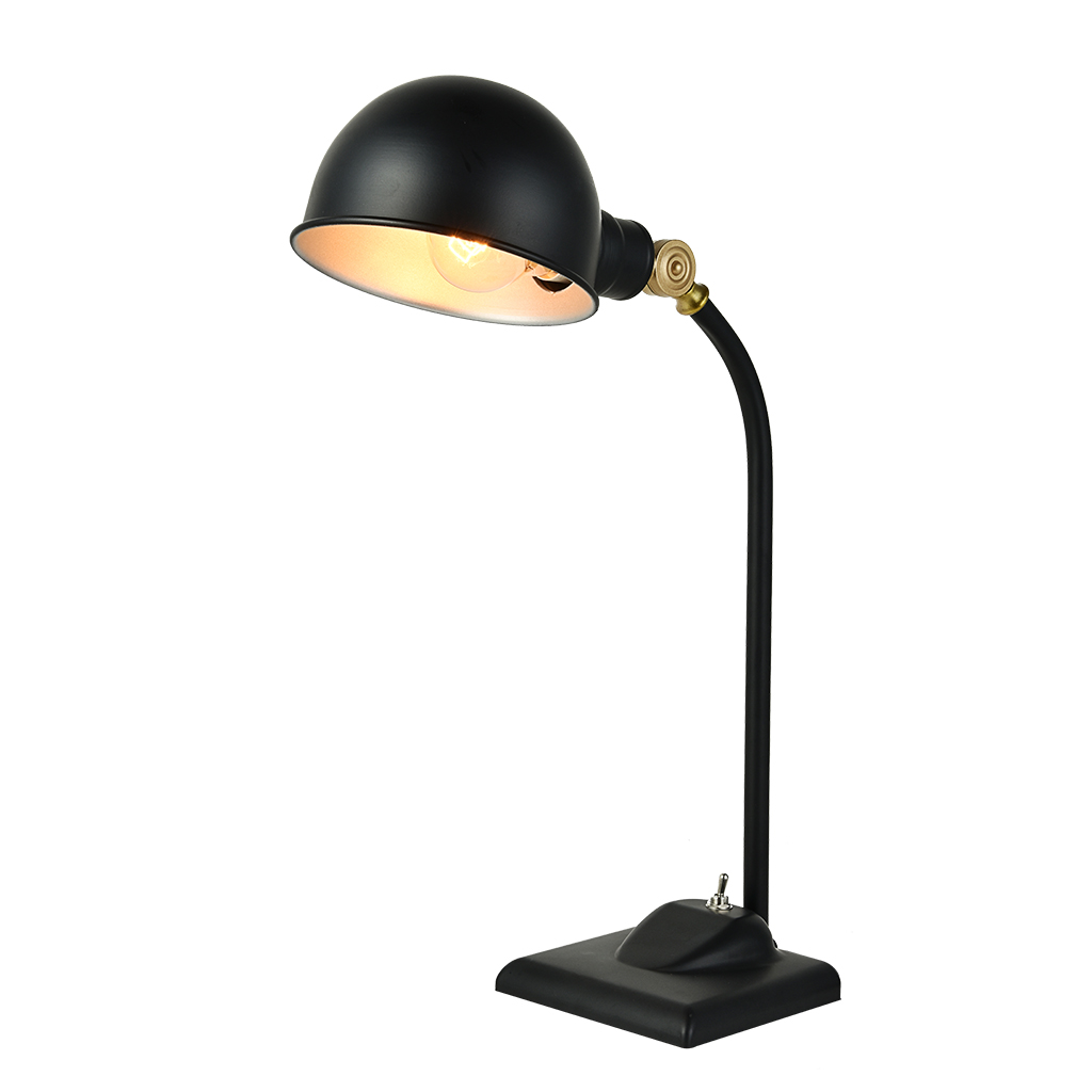 TABLE LAMP 1LT E27 STUDY AGED BLACK EBD0444