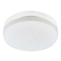 CEILING FITTING 1LT E27 ROUND IP44 WHITE  EL1022/25