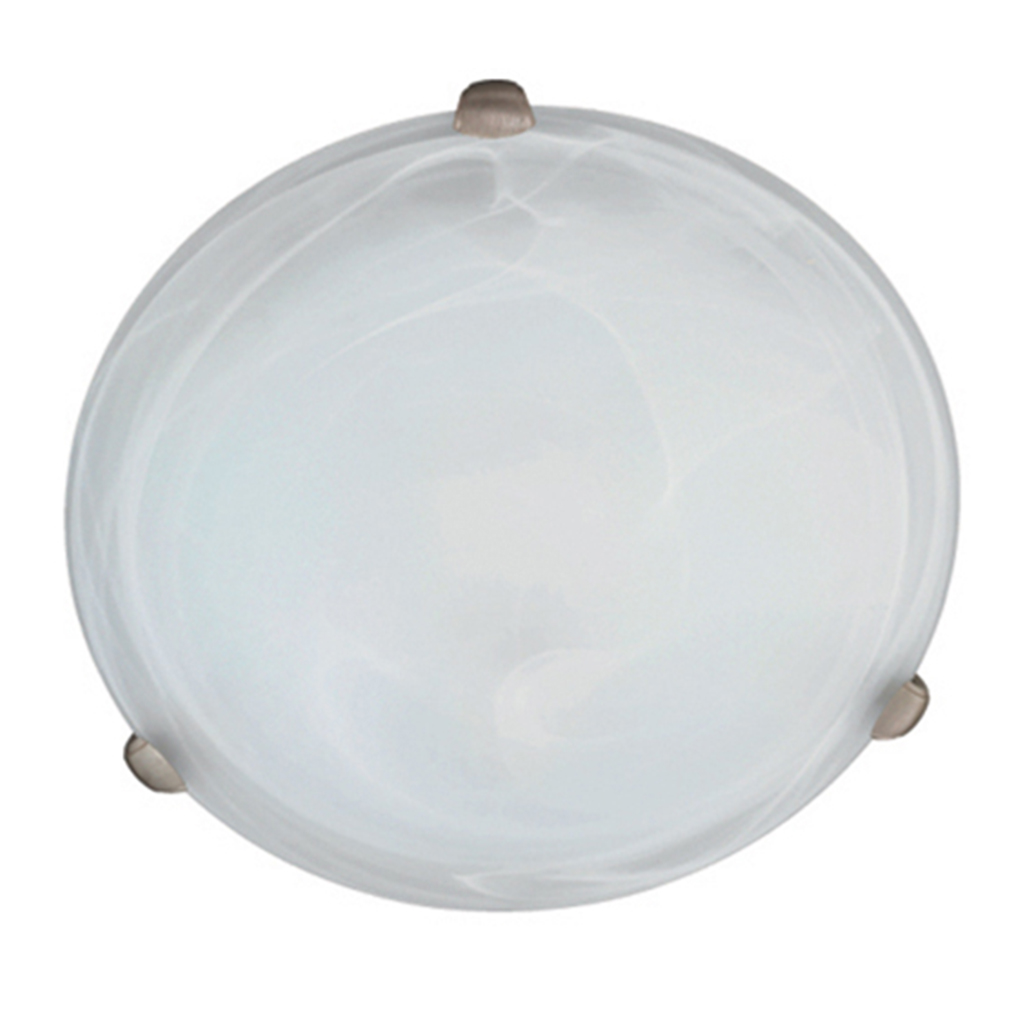 CEILING FITTING 2LT E27 ALABASTER CHROME EL1024