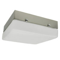 CEILING FITTING SQUARE 1LT E27 SATIN CHROME EL1028/83