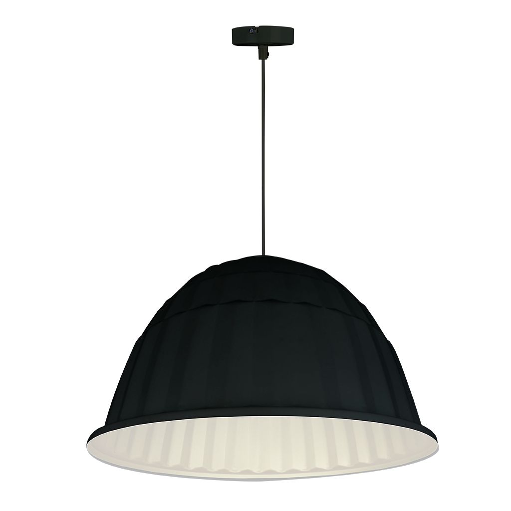 PENDANT FITTING 1LT BLACK/GOLD INNER EL7059/04