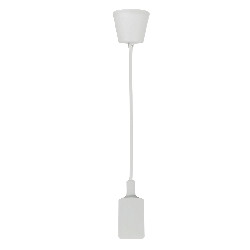 PENDANT FITTING 1LT DROPPER WHITE EL7065