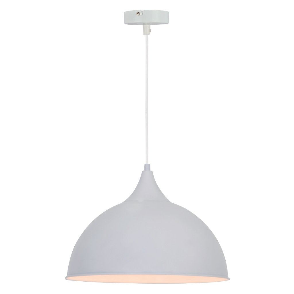 PENDANT FITTING 1LT MATT WHITE EL7066