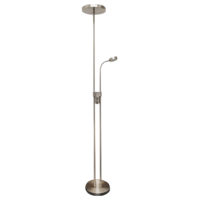 FLOORLAMP LED 20W+ 4.5W DIM SATIN CHROME EL8631