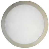 BULKHEAD 2LT ES ROUND PLAIN SILVER FH203/23