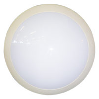 BULKHEAD 2LT ES ROUND PLAIN WHITE FH203/25