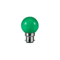 LAMP ROUND LED 1W B22 GREEN GTL050