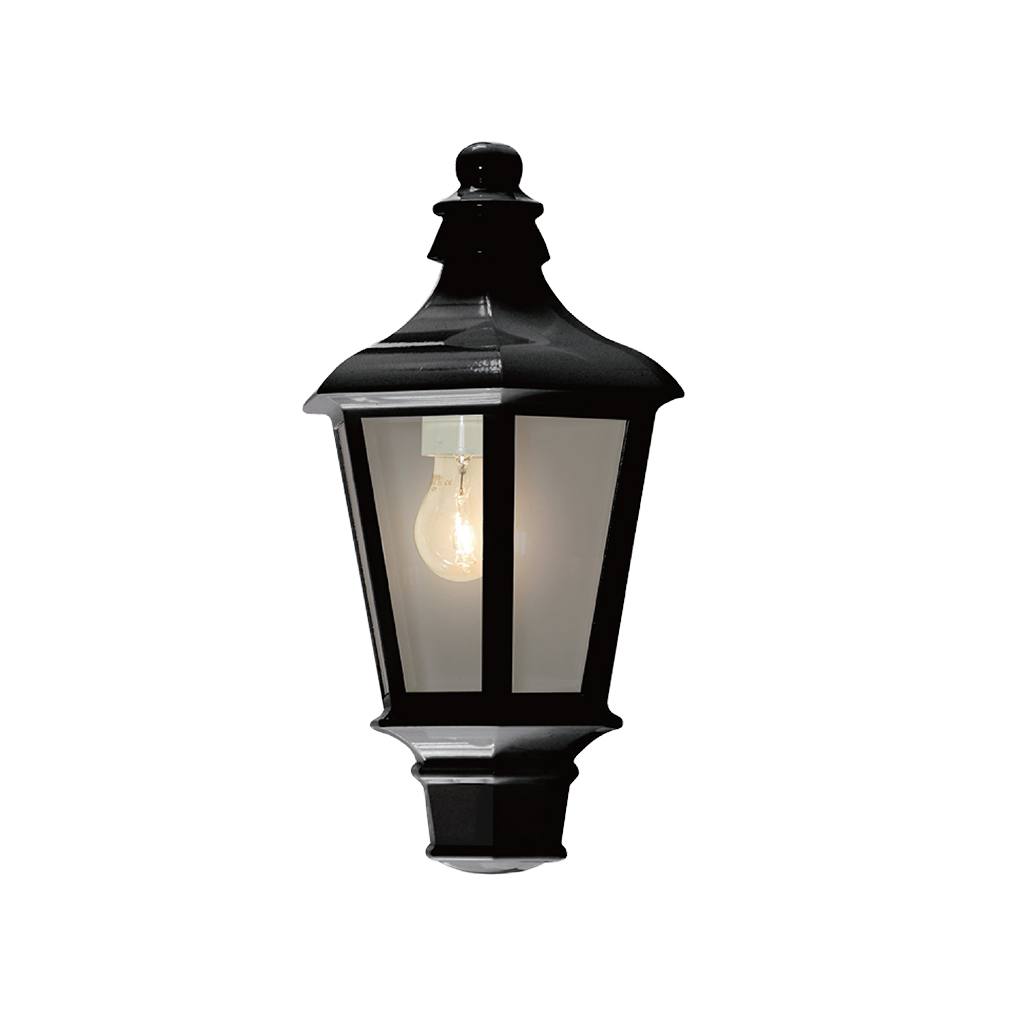 WALL LANTERN 1LT 60W E27 BLACK GTL302