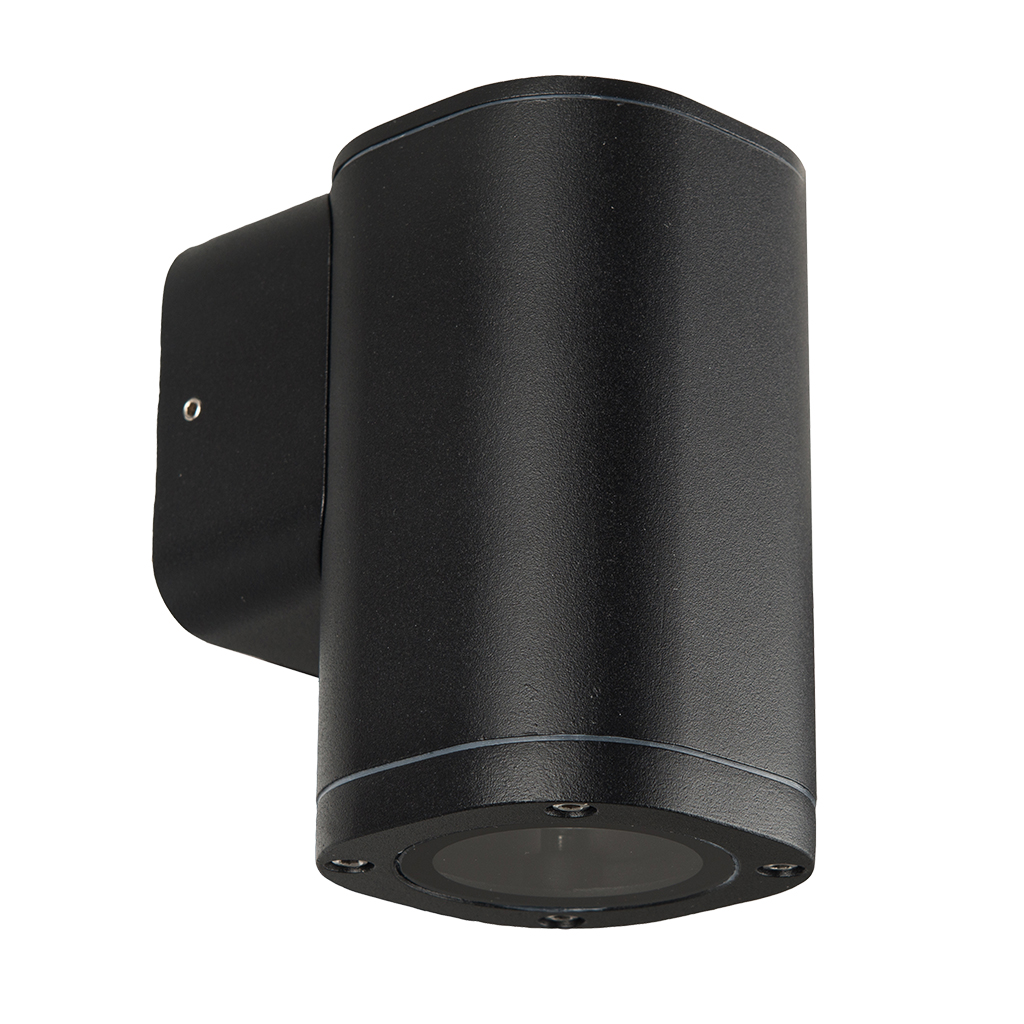 WALL FITTING 1LT 25W GU10 SQUARE TUBE BLACK GTL608