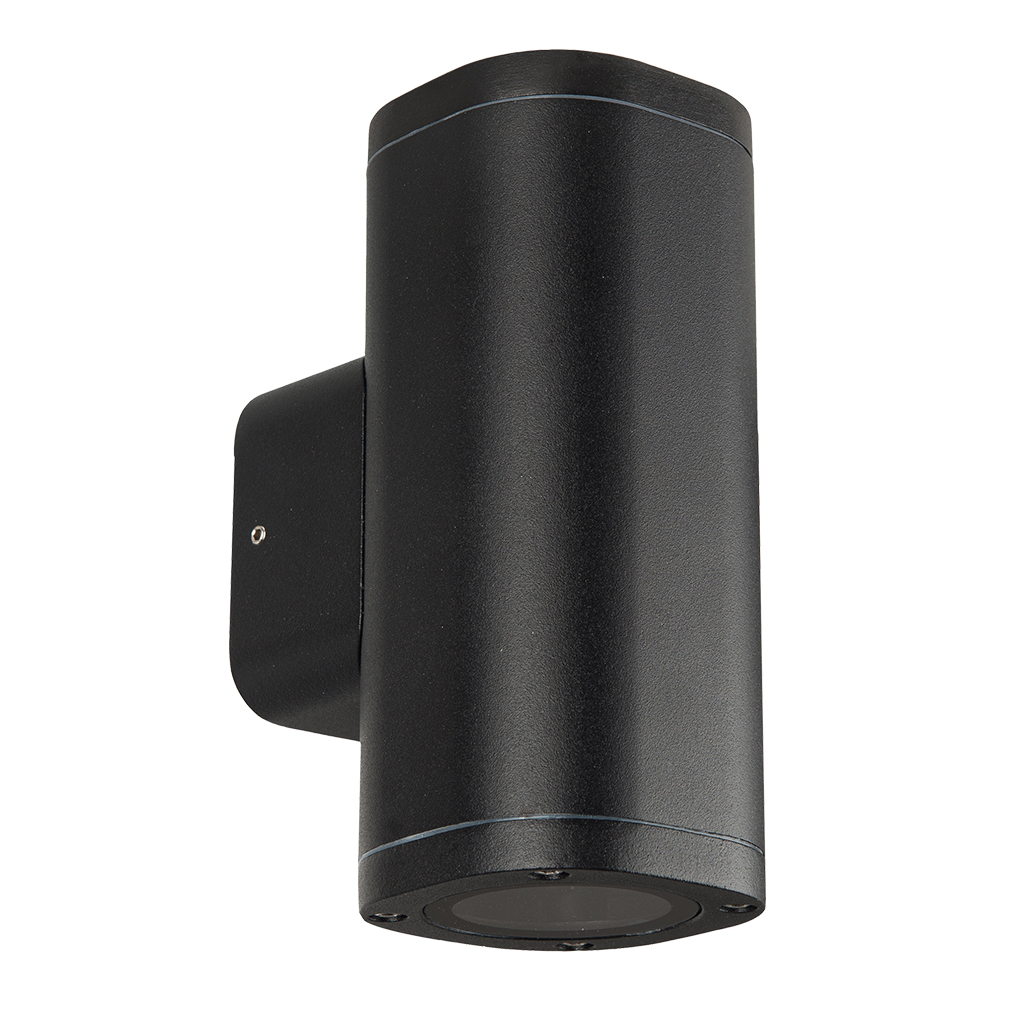 WALL FITTING 2LT 25W GU10 SQUARE TUBE BLACK GTL609