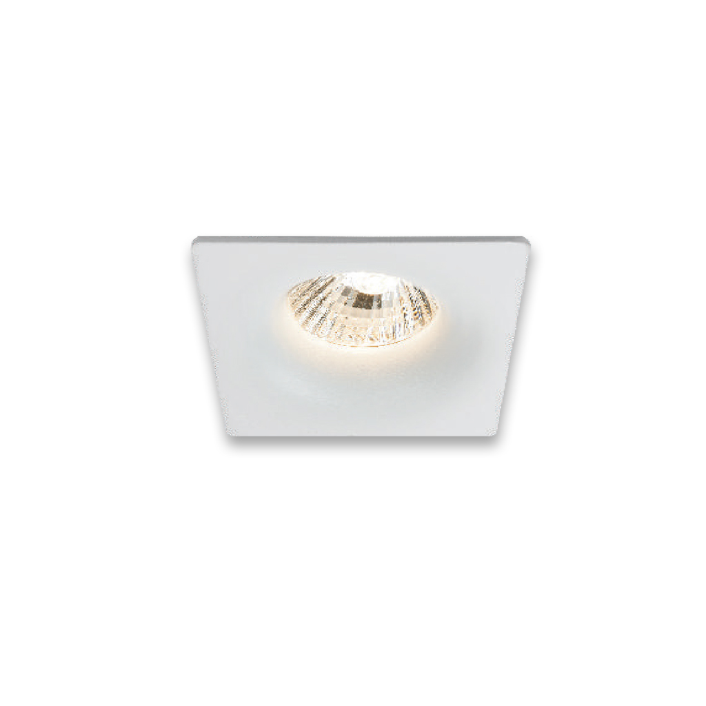 DOWNLIGHT SQUARE FIXED GU10 SOFT EDGE WHITE  JIN166/UNW