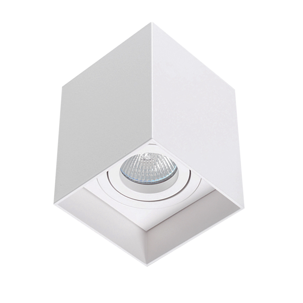 DOWNLIGHT SURFACE SQUARE GU10 WHITE JIN215