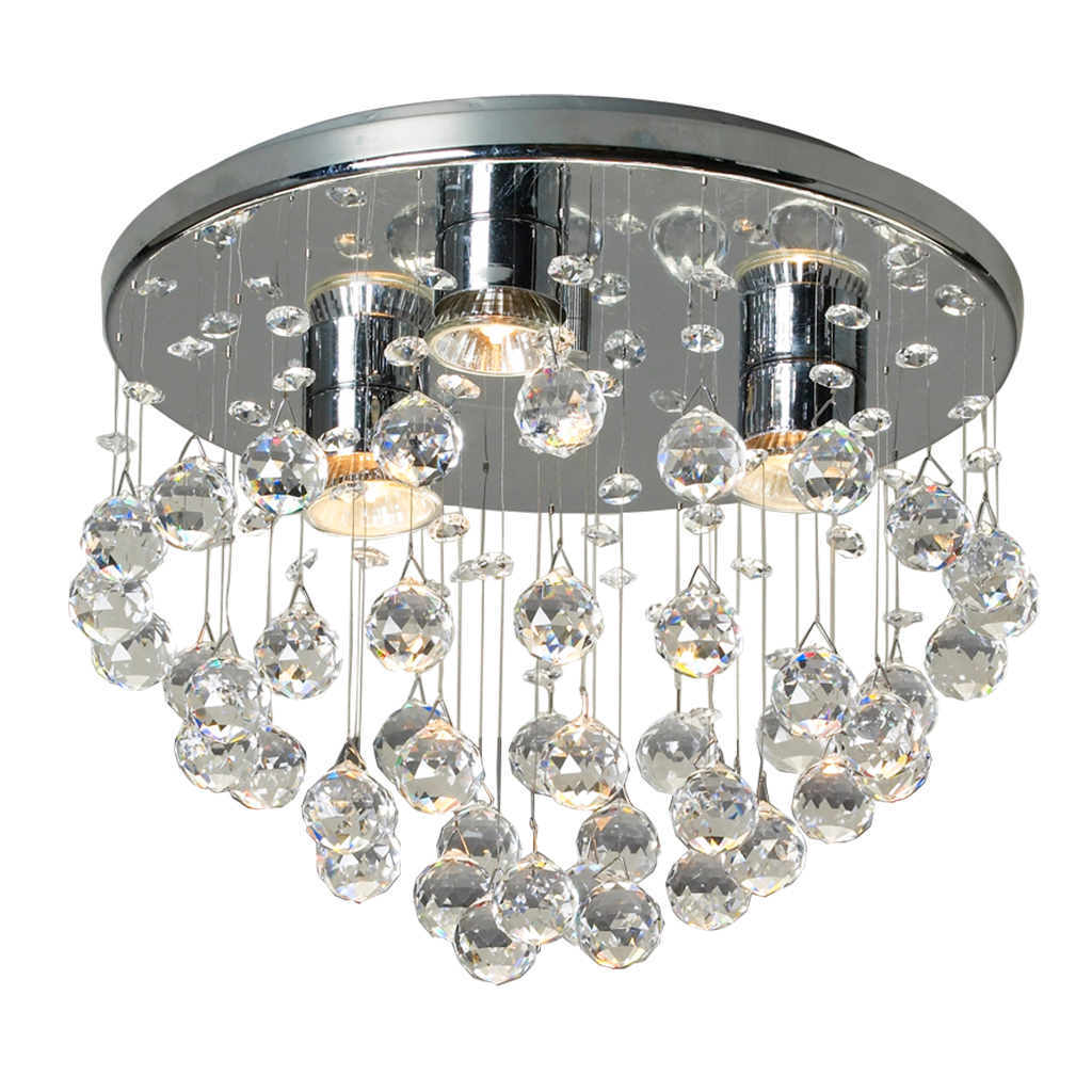 CEILING FITTING 3LT BALL CRYSTAL KAV5000/3P