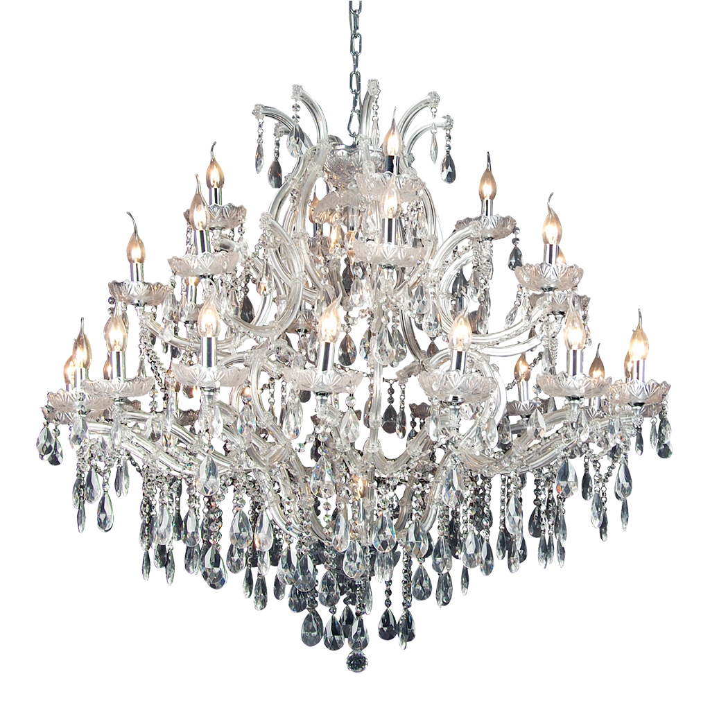 CHANDELIER FITTING 30LT E14 CRYSTAL CLEAR CHROME KAV9084/30