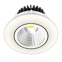 DOWNLIGHT LED 6W 4000K ROUND FLAT DIMM OFF WHITE KK1935/40/DIM