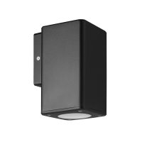WALL FITTING 1LT GU10 SQUARE TUBE BLACK - LGW1603/04