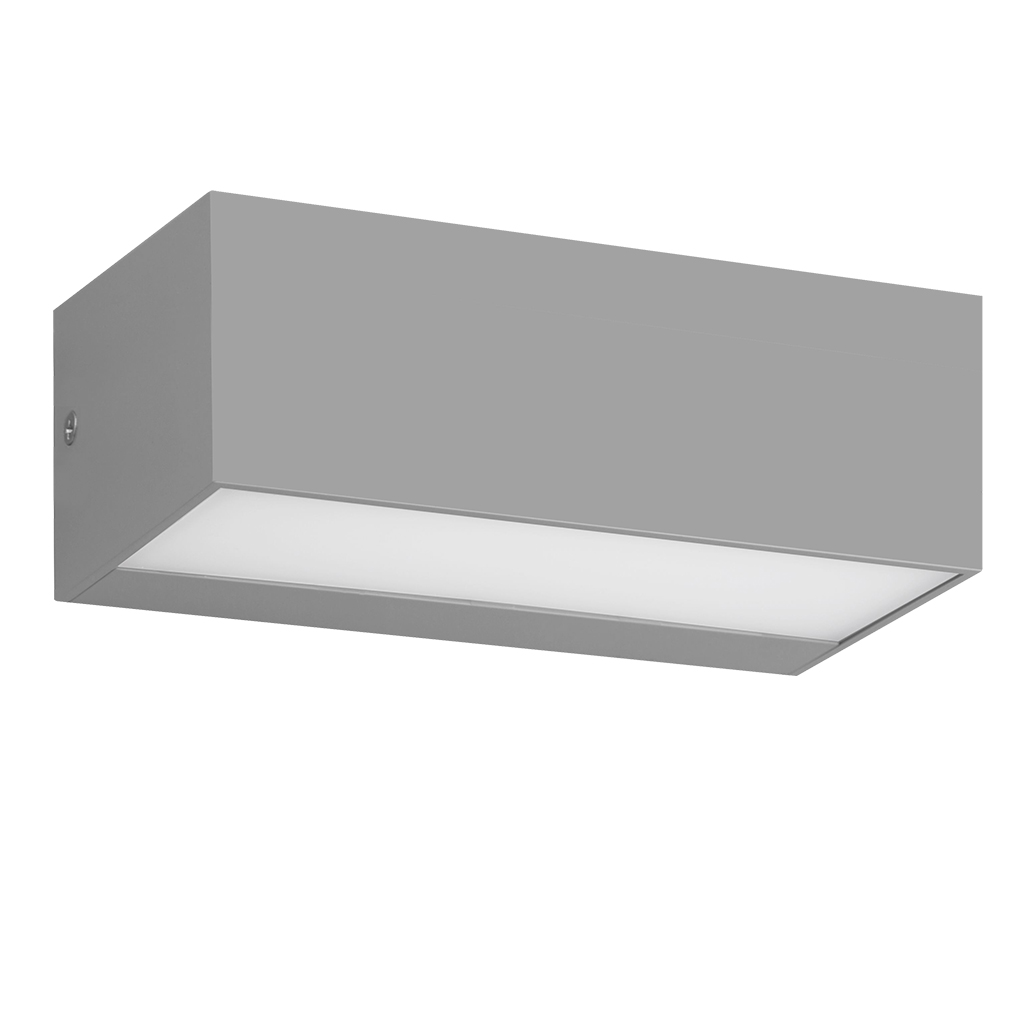 WALL FITTING LED 12W 4000K UP/DOWN IP65 SILVER