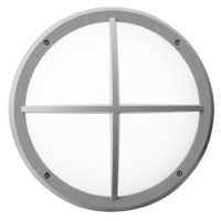 BULKHEAD LED ROUND 14W 4000K GRID  GREY LGW3002/14