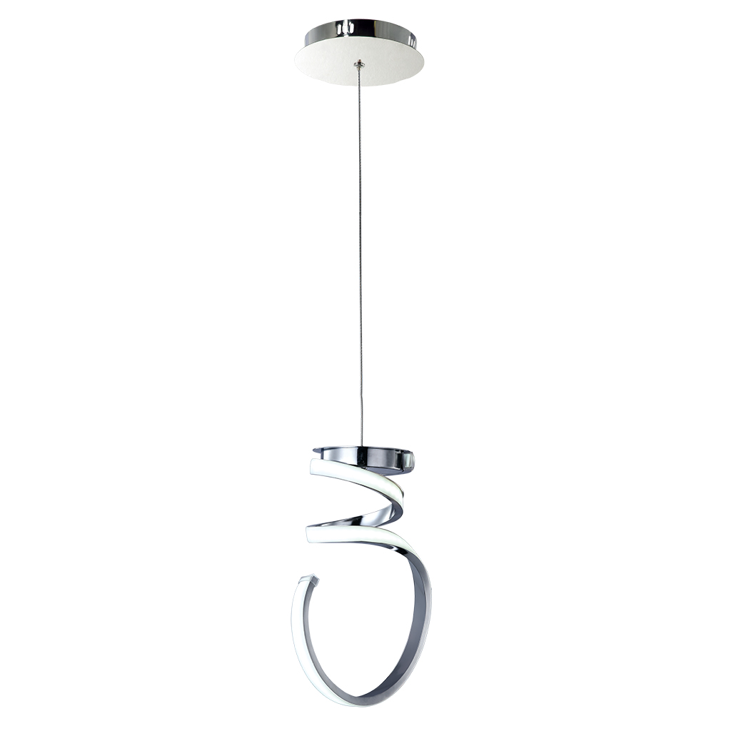 PENDANT FITTING LED 28W ACRYLIC CHROME