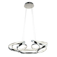 PENDANT FITTING LED 92W ACRYLIC CHROME OM804