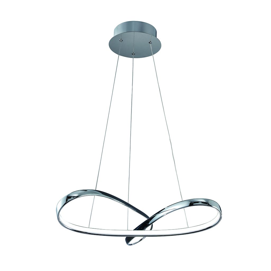 PENDANT FITTING LED 45W ACRYLIC CHROME