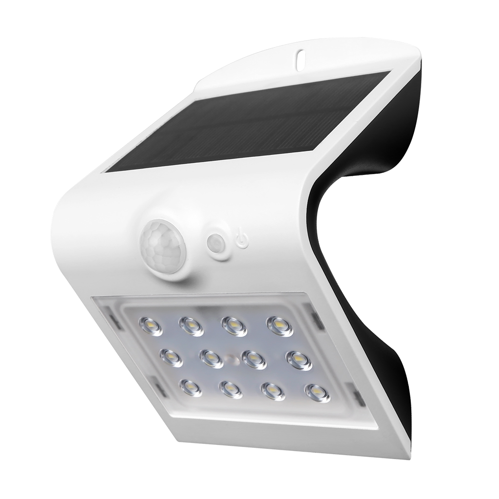 WALL FITTING SOLAR LED 1.5W IP65 3000K/6000K WHITE