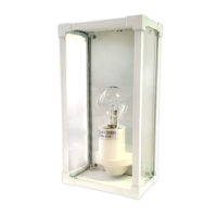 WALL LANTERN 1LT 60W E27 CLEAR GLASS WHITE UH101306/25