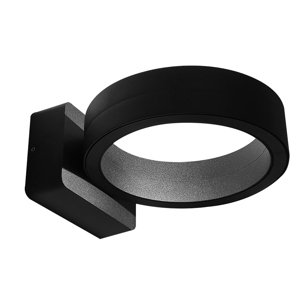 WALL FITTING LED 16W 4000K RING BLACK