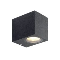 WALL FITTING 1LT 35W GU10 SQUARE MATT BLACK GTL604