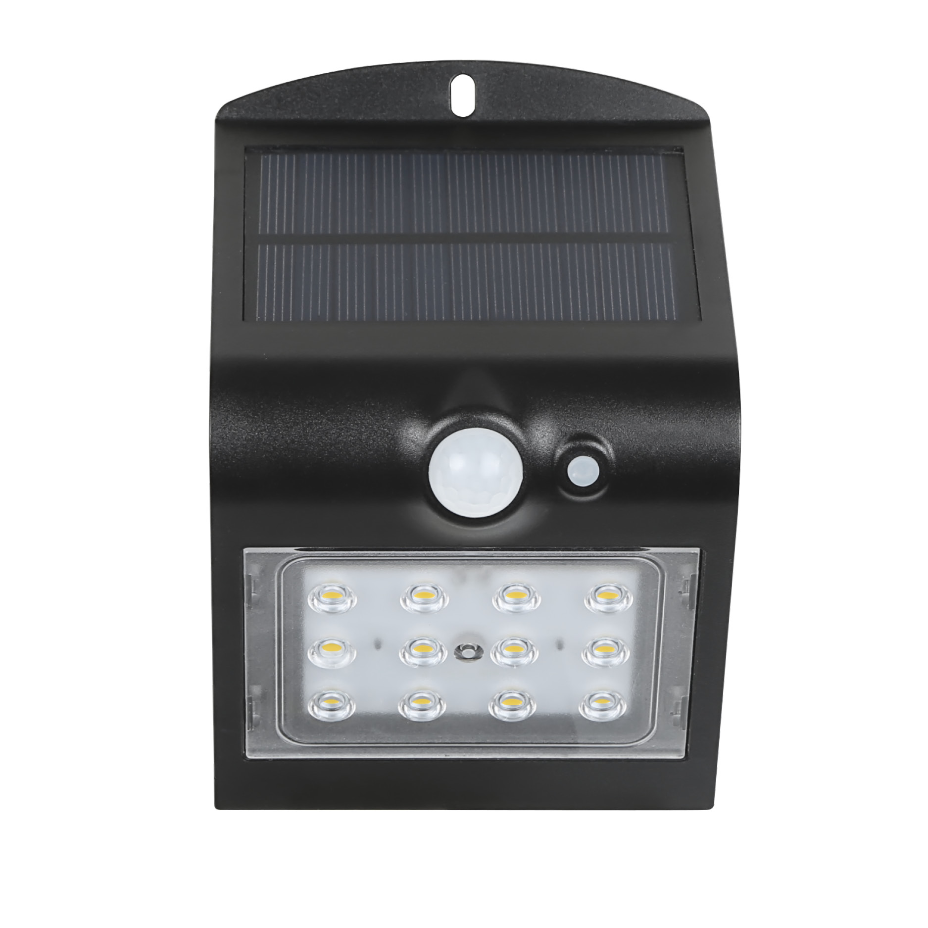 WALL FITTING SOLAR LED 1.5W IP65 3000K/6000K BLACK - SLT201