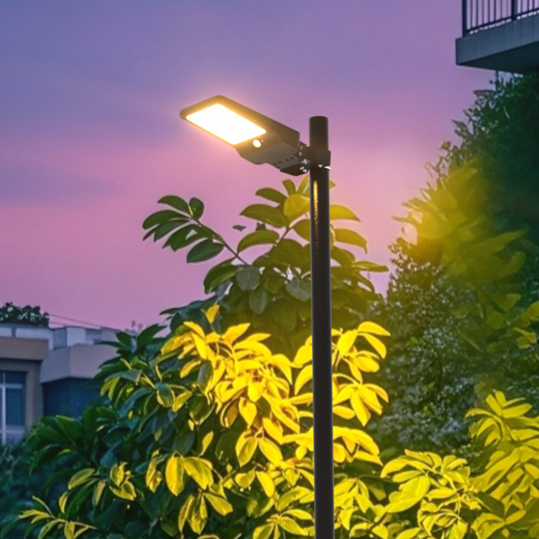 SOLAR LED STREET / WALL LIGHT 8W IP65 3.7V 6000K - SLT300
