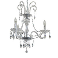 CHANDELIER FITTING 3LT 40W E14 CRYSTAL ZCL915