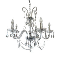 CHANDELIER FITTING 5LT E14 CRYSTAL ZCL916