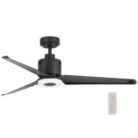 Matt Black Metal Ceiling Fan