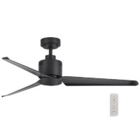 MATT BLACK NO LIGHT CEILING FAN