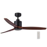 bLACK & wOOD mETAL cEILING fAN