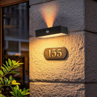 Solar LED Wall Light Black - SLT208