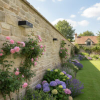 Solar LED Wall Light Black - SLT208