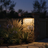 Solar LED Wall Light Black - SLT208