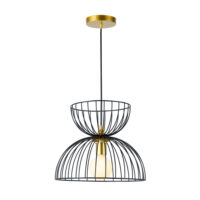 Gold/Black Pendant Fitting 40W