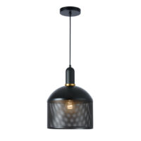 Pendant Fitting w/Black Shade + Stem - ZVL432