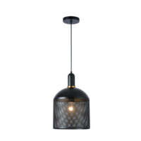 Pendant Fitting w/Black Shade + Stem - ZVL433