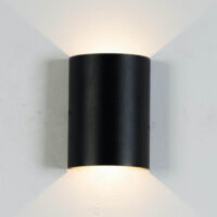 WALL FITTING ROUND 2X7W GU10 IP54 BLACK - LGW1951/04 - Image 2