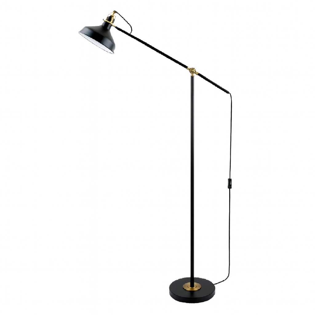 FLOOR LAMP - BRASS & SAND BLACK - NAH2008/04