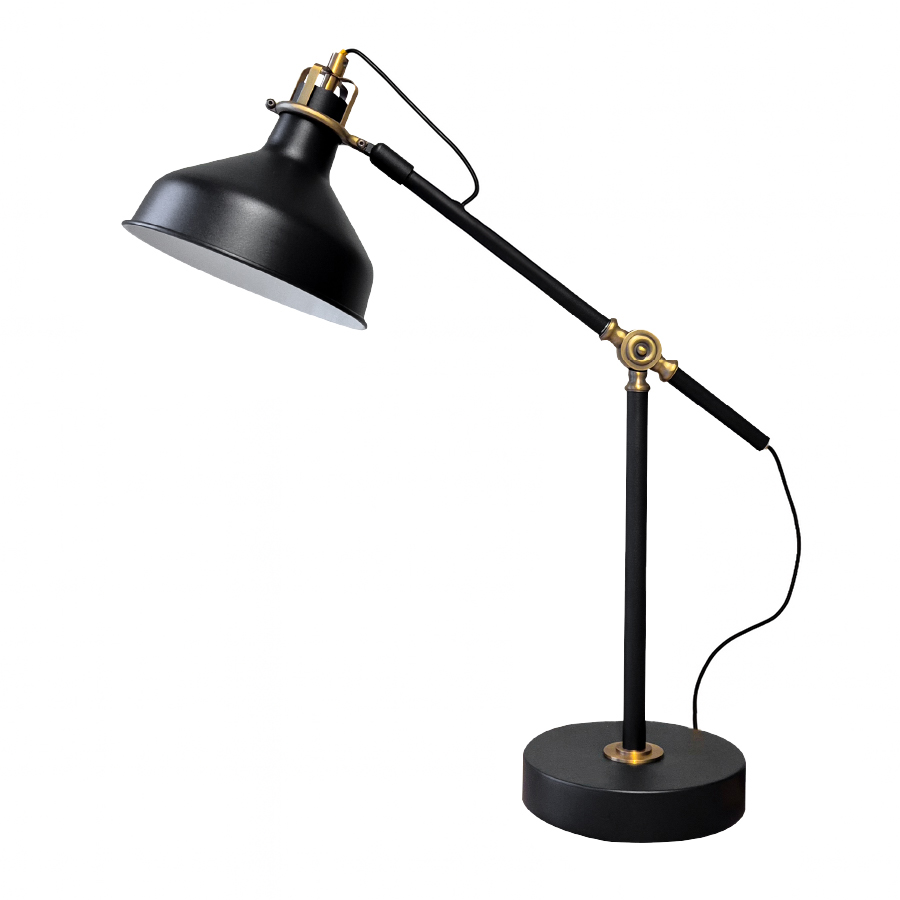 TABLE LAMP - SAND BLACK & BRASS - NAH2007/04